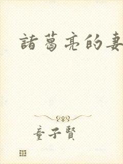 诸葛亮的妻子