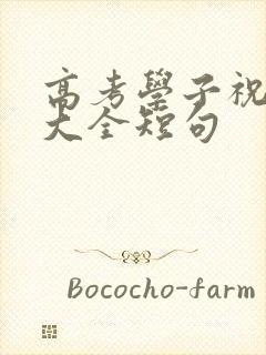 高考学子祝福语大全短句