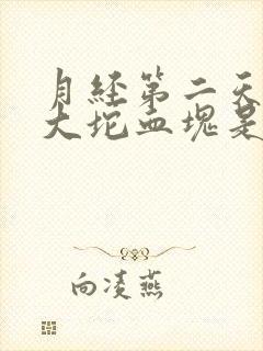 月经第二天有一大坨血块是什么原因