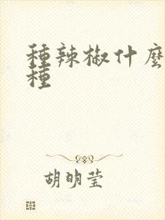 种辣椒什么时候种