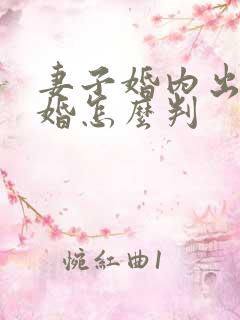 妻子婚内出轨离婚怎么判
