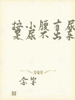 按小腹有尿意但是尿不出来