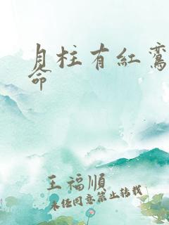 月柱有红鸾的女命