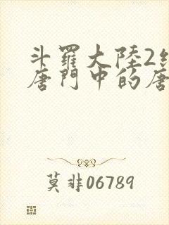 斗罗大陆2绝世唐门中的唐雅
