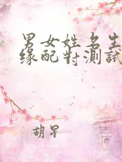 男女姓名生日姻缘配对测试