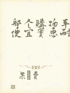 哪个购物平台最便宜实惠耐用