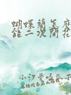 蝴蝶兰怎么样才能二次开花