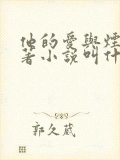 他的爱与烟火原著小说叫什么