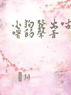 小狗发出咕噜咕噜的声音