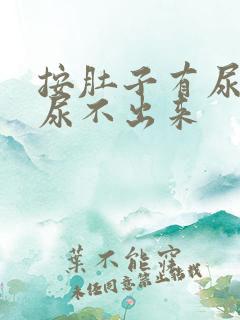 按肚子有尿意却尿不出来