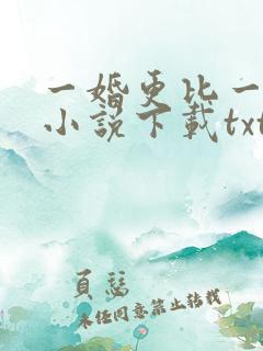 一婚更比一婚高小说下载txt