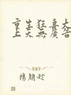 重生狂妻大佬宠上天无广告