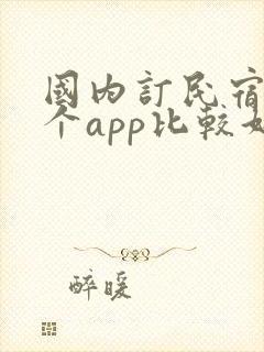 国内订民宿用哪个app比较好呢