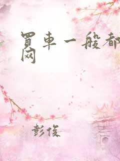 买车一般都什么网