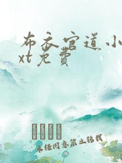 布衣官道小说txt免费