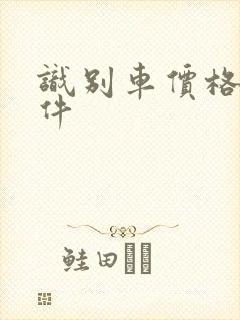 识别车价格的软件