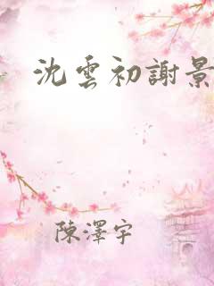 沈云初谢景宸