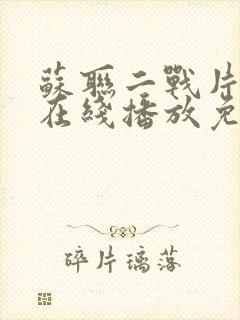 苏联二战片旧枪在线播放免费观看