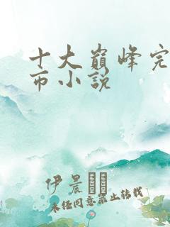 十大巅峰完本都市小说