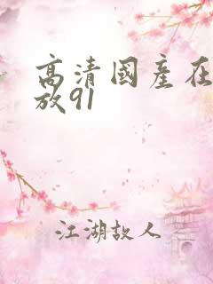 高清国产在线播放91