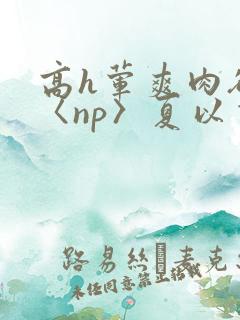 高h荤爽肉欲文〈np〉夏以昼