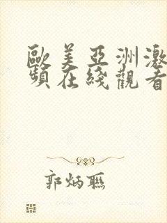 欧美亚洲激情视频在线观看