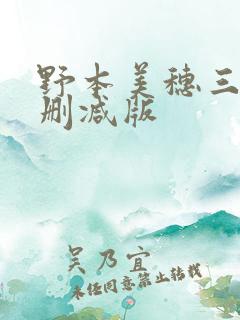 野本美穗三级无删减版