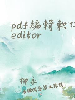 pdf编辑软件editor