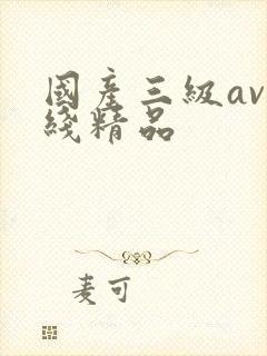 国产三级av在线精品