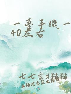 一台手机一天赚40左右