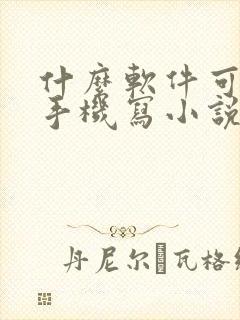什么软件可以用手机写小说