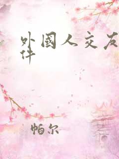 外国人交友的软件