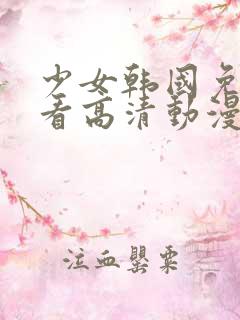 少女韩国免费观看高清动漫版
