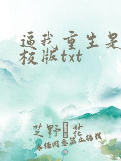 逼我重生是吧精校版txt