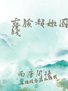 露脸超嫩国产在线