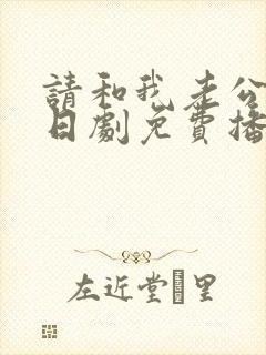 请和我老公结婚日剧免费播放