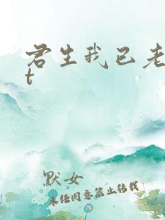 君生我已老txt