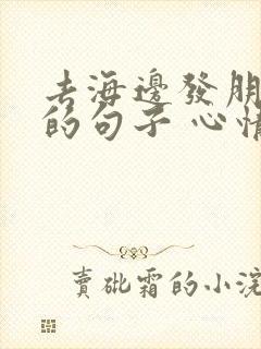 去海边发朋友圈的句子 心情短句