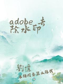 adobe 去除水印