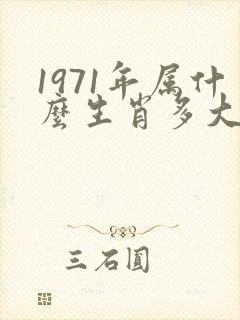 1971年属什么生肖多大年龄