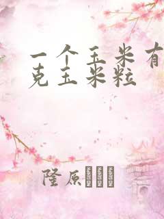 一个玉米有多少克玉米粒