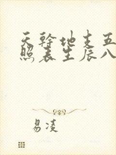 天干地支五行对照表生辰八字