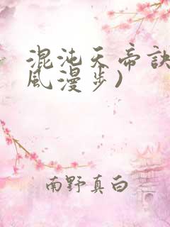混沌天帝诀(随风漫步)