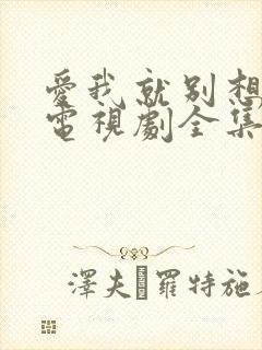 爱我就别想太多电视剧全集观看完整版