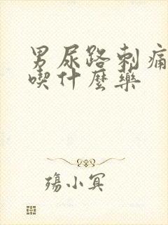 男尿路刺痛流脓吃什么药