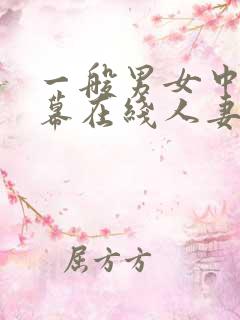 一般男女中文字幕在线人妻av