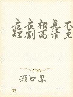 夜夜相见不识君短剧高清免费