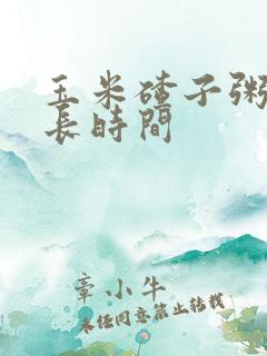玉米碴子粥煮多长时间