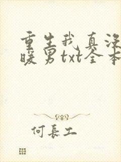 重生我真没想当暖男txt全本