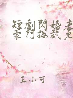 短剧闪婚老公是豪门总裁免费观看